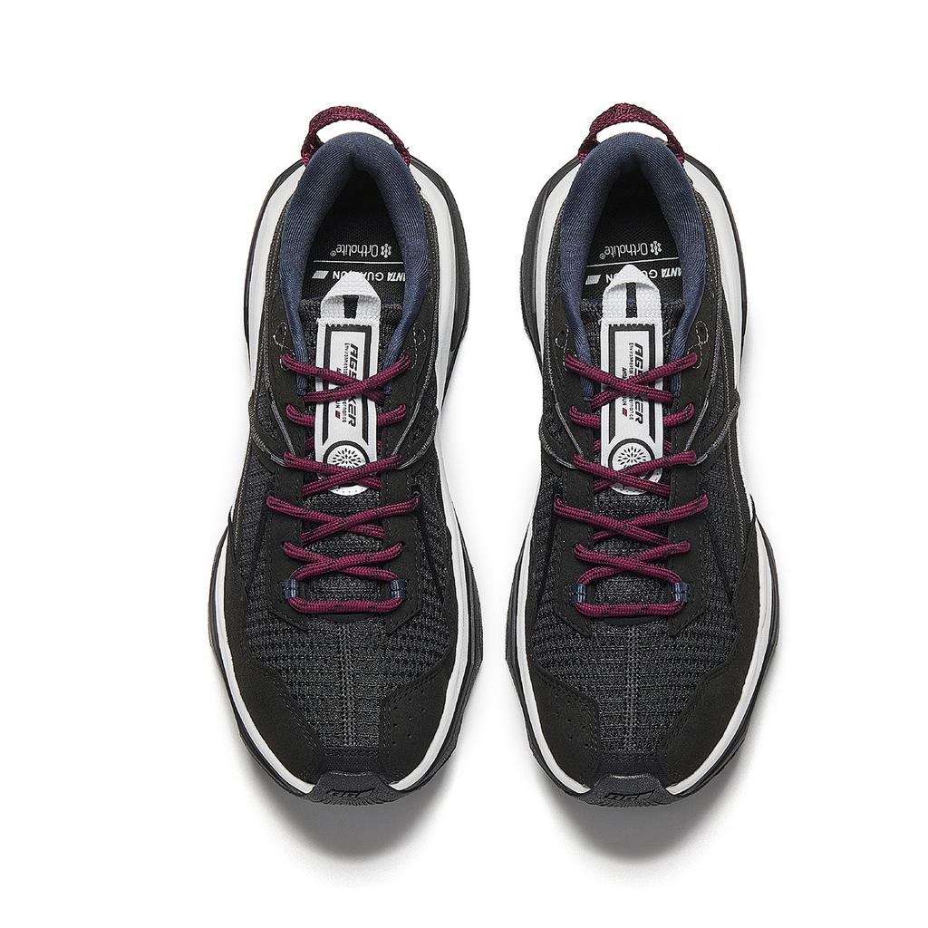 Anta Peregrine Falcon 2 Textile, Synthetic Leather Low Top Running Shoes Men's Basic Black 112625522A-1
