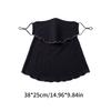 Ruffle Trim Face Cover for Women Sun Protections Half Face Mask with Neck Shielding for Outdoor Cycling Hiking Commuting