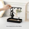 Stylish Jewelry Organizer Display Stand Lightweight Desktop Holder for Necklaces Earrings Bracelets Birthday Gift for Women