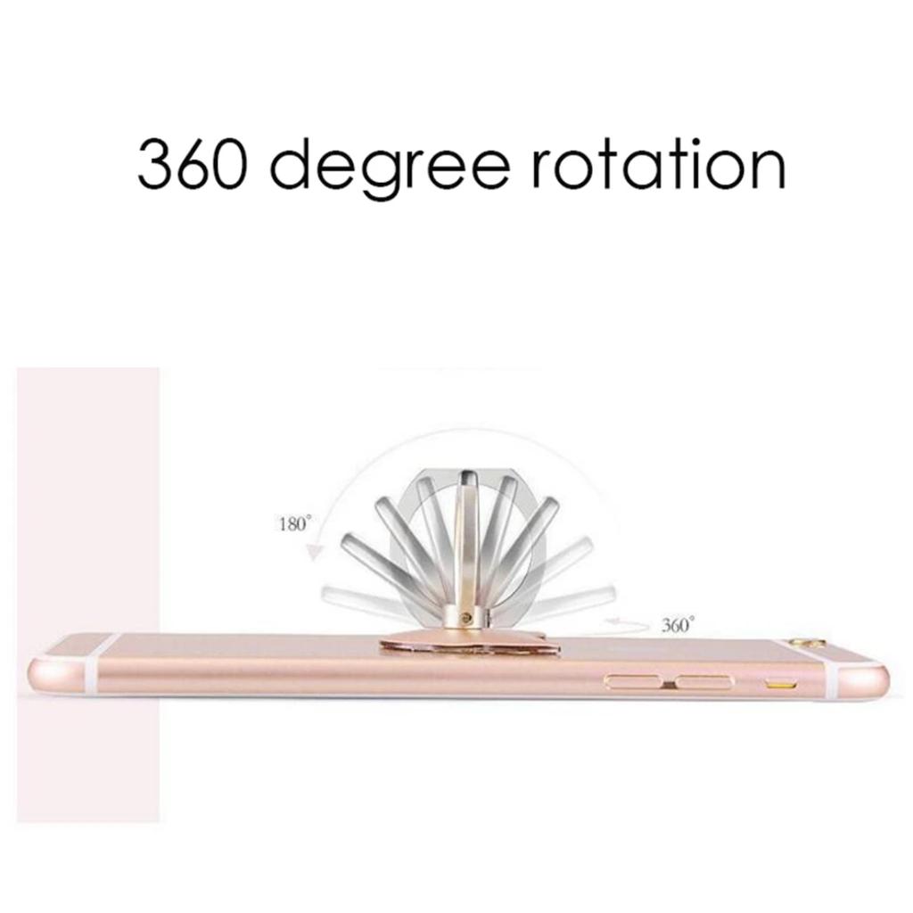Mouse Head Diamond Ring Buckle Holder Eject 161 Degree Rotation Phone Holder Metal Holder Smartphone/Tablet Holder