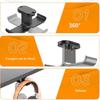 Double Headphone Stand Hanger Under Desk Mount Headphones Holder Rack Space-saving Double Hook Cable Organiser Bracket