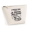 Toiletry Bag - PLANETEE - I Can't Minimalist - Beige - 100% Cotton - 3 L Zipped