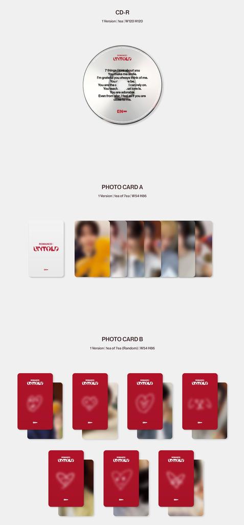 ENHYPEN [ROMANCE UNTOLD (ENGENE ver.)] - 2nd Full Album [Official Korean Edition]