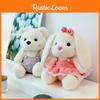 Cute Bear Lily With Floral Skirt Plush Rabbit Toy Dressup Doll Perfect Gift