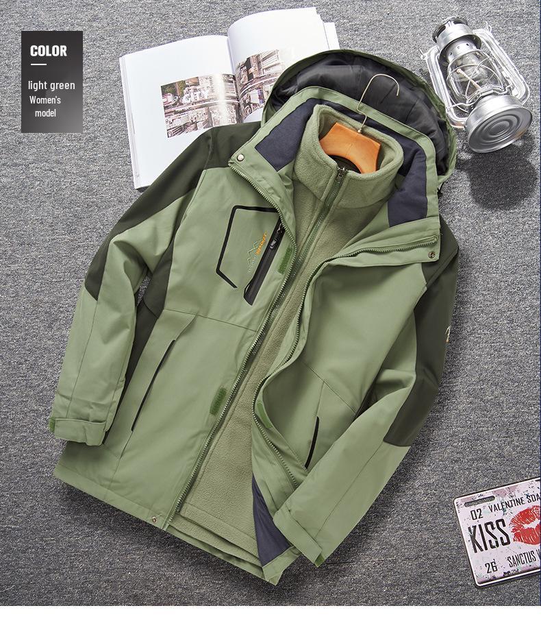 Unisex 3-in-1 Detachable Storm Jacket, Ideal for Cold Weather, Work, and Tibet Travel, Sizes L-8XL