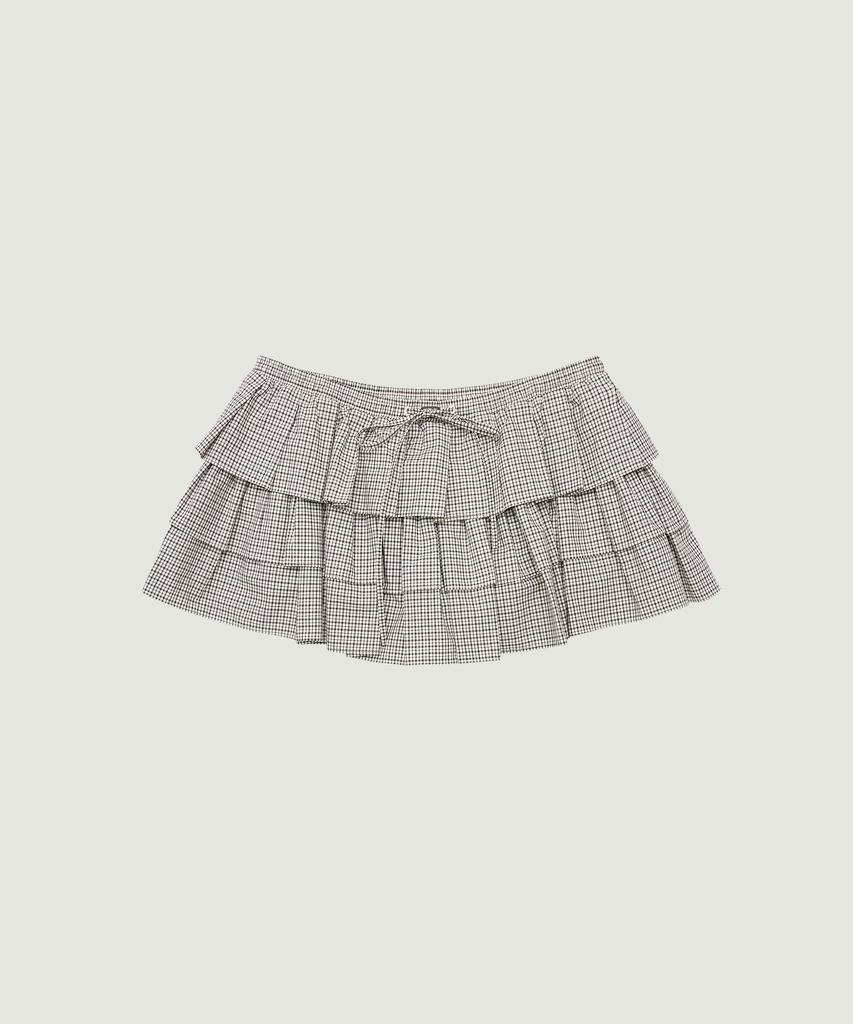 Grove Blaine Check Skirt (Brown)
