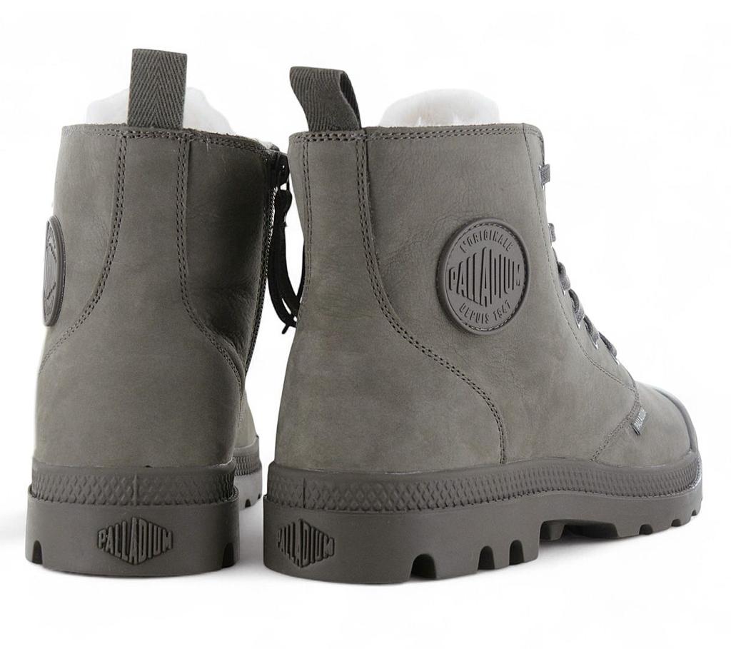 PALLADIUM Pampa HI ZIP WL - Herren Winter Stiefel Boots Schuhe Gefüttert 05982-281-M Grau ORIGINAL