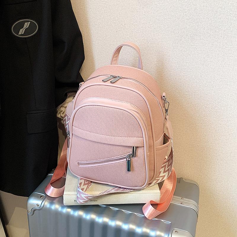 Large Capacity Backpack Women's New Fashion Portable Student Schoolbag High-end Leisure Travel Backpack