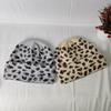 Retro Leopard Print Knitted Hat Children's Fashionable Headgear Hat Autumn and Winter New Versatile Men's Wool Hat Cold Hat Warm Ear Protection