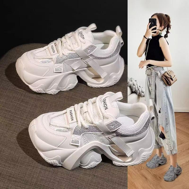 Fashion Breathable Dad Shoes for Women, New Spring/Summer 2025 Streetwear Thick-soled, Lightweight and Casual Sports Shoes