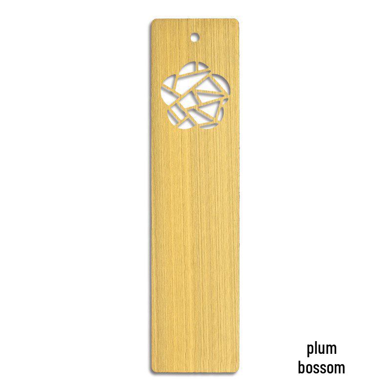 Přírodní mosazný kovový záložka - Kartáčovaný, Hladký, Gravírovatelný Klip na knihu s motivem zemědělství a čtení