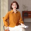 Spring 2026 Elegant Plus Size Shirt for Middle-Aged & Elderly Women - Loose, Fashionable, Versatile, and Lightweight Top