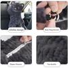 Car Tissue Boxes Cute Cat Plush Accessories Car Backseat Hanging Tissue Bag Box Plush Holder Cover Auto Toys Interior Decoration