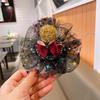 Halloween Wizard Veil Hair Clip with Bat and Pumpkin Headwear