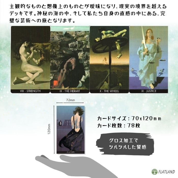 Ferenc Pinter Tarot, Tarot Reading Instructions, Japanese Instruction Manual Included, Authentic Tarot, 78 Cards