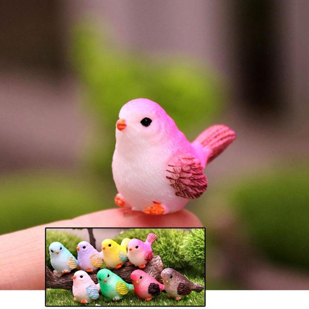 Мини-животные 3 фигурки Маленькая утка Птица Фея Сад Миниатюрный ландшафт Террариум — фото 8