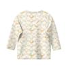 Print Tops For Youth Girls Round Neck 3/4 Sleeves T-Shirts Trendy Tops Outfit Tees