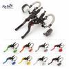 Ein Paar 14mm Kolben Moto Bike Hydraulische Kupplung Hebel Rechte Hand Bremse Master Zylinder Pumpe Hebel 22mm Universal Straße pit Bike