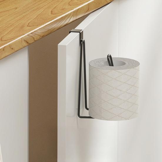 Wall Mounted Paper Towel Holder Toilet Roll Holder, Stainless Steel Heavy Duty Modern Stand Storage Rack, Mount for Bathroom High Capacity