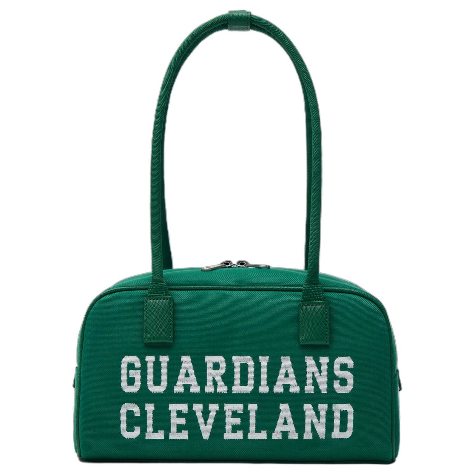 

MLB College Style Letter Logo Casual Versatile Faux Leather Underarm Bag Toast Bag Bowling Bag Shoulder Bag Unisex Bags Green 3ABQL014N-45GNS Green