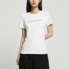 Calvin Klein Logo Print Round Neck Short Sleeve T-Shirt Women Tops White J217960-YAF