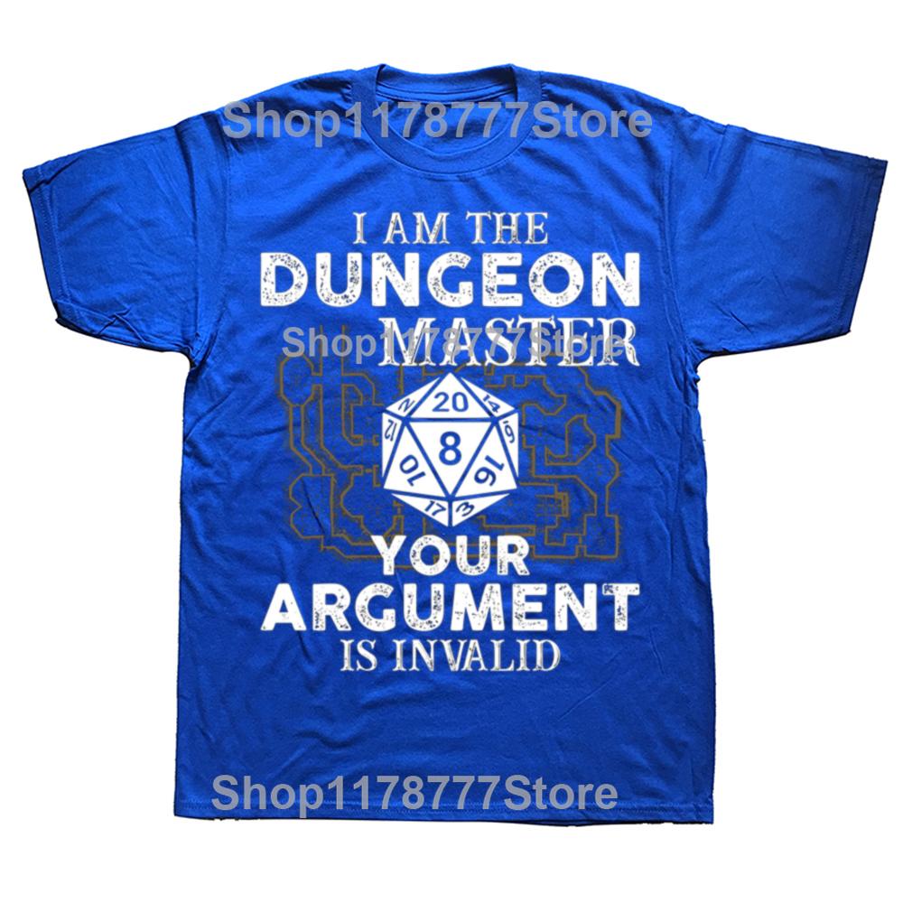 Funny Dungeons and Dragons Dungeon Master T Shirts Cotton Streetwear Short Sleeve Birthday Gifts Mens Clothing Oversized T Shirt