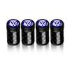 4PCS Car Wheel Tire Valve Stem Caps Metal Valve Accessories Auto Cover for Volkswagen VW R Line R32 Touareg Passat Polo 4 Motion Zq3