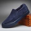 Fashion High Quality Men's Casual Shoes Black Loafers Driving Sneakers For Man Fashion Flat Outdoor Winter Warm Fur Shoes Y89