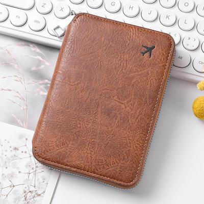 Carteira de Viagem com Zíper, Porta-Documentos e Passaporte, Grande Capacidade, Bolsa para Guardar Passagens