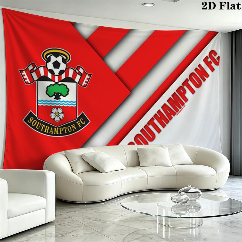 Southampton fc Logo Wall Tapestry Aesthetic Wall Hanging Printed Fabric Blanket Decorative Tapestries for Bedroom Living Room Home Decor