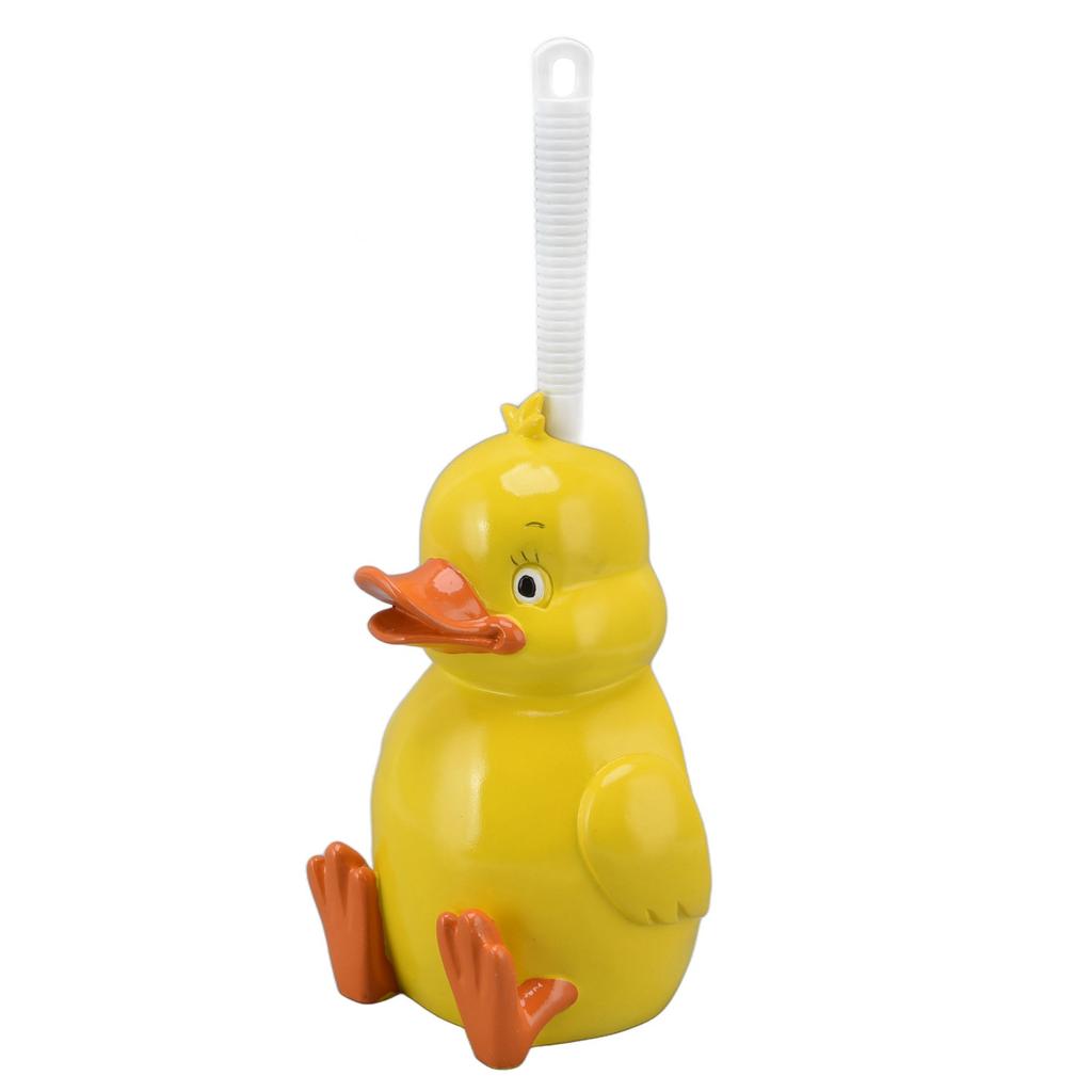 Toilet Brush Little Yellow Duck Seamless Toilet Cleaning Brush Deep Cleaning Bathroom Toilet Brush