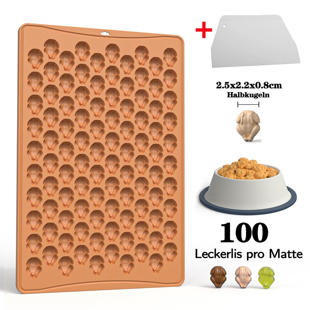 Mini Christmas Mould Silicone Gingerbread Man Moulds Mini Gummy Mould for Baking Cookies Pudding Jelly Dog Biscuit with Scraper