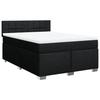 Maison Exclusive - Sommier à lattes de lit avec matelas Noir 140x200 cm Tissu