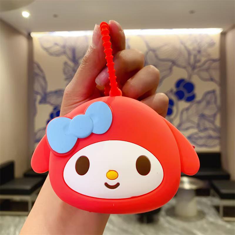 Cartoon Animal Silicone Keychain Bag - Kids' Coin Purse & Toy Pendant