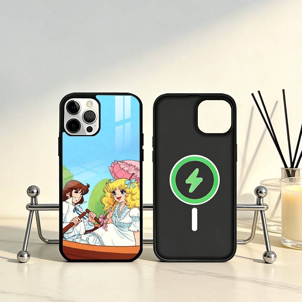 Anime Candy Candy Phone Case For iPhone17,16,15,14,13,12,11 Plus,Pro Max Magnetic For Magsafe Wireless Charging