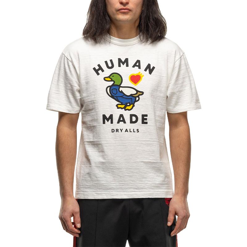 HUMAN MADE SS24 T-Shirts Unisex Crew Neck Moderate Straight Fit HM27TE005