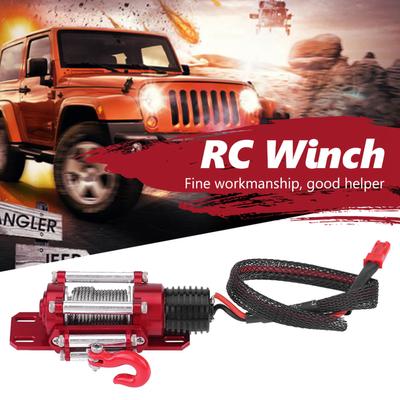 1/10 Schaal RC Modelvoertuig Crawler Auto Accessoire Metalen Lier Met Afstandsbediening