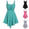 Exquisite European and American Women's Sweet Slim Skirt Personality Chest Fold Sexy Suspender Dress