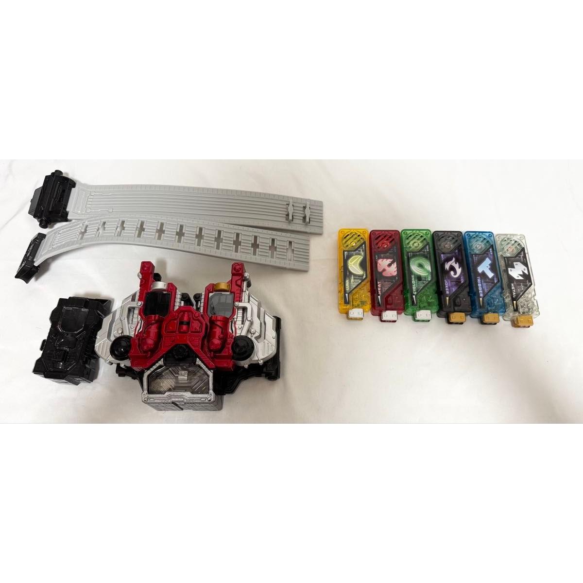 Б/У Есть дефекты DX Double Driver Kamen Rider W Gaia Memory Пояс для трансформации Double Driver Cyclone Heat Luna