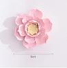 Modern Ceramic Fake Flower Wall Hanging Crafts Decoration Home Livingroom Wall Mural Ornaments Hotel Porch 1D Wall Sticker Art