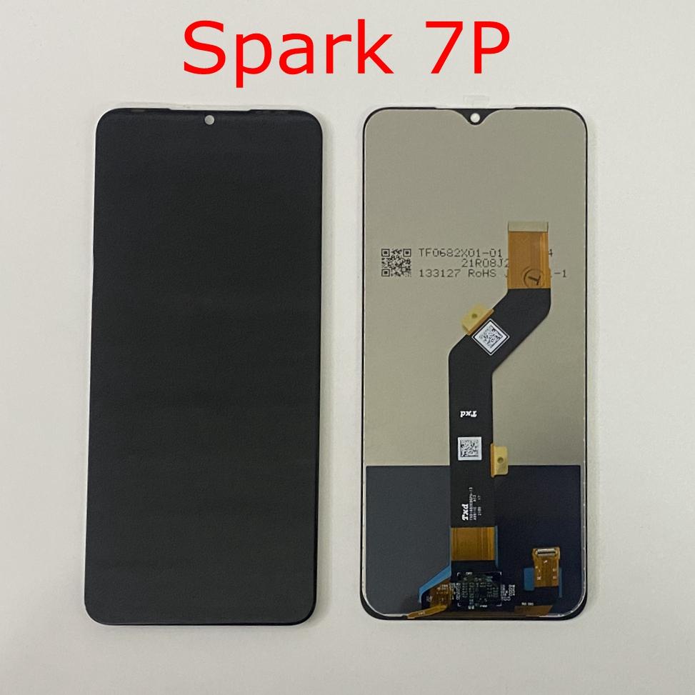 LCD Screen and Digitizer Full Assembly For Tecno Spark 7P KF7j