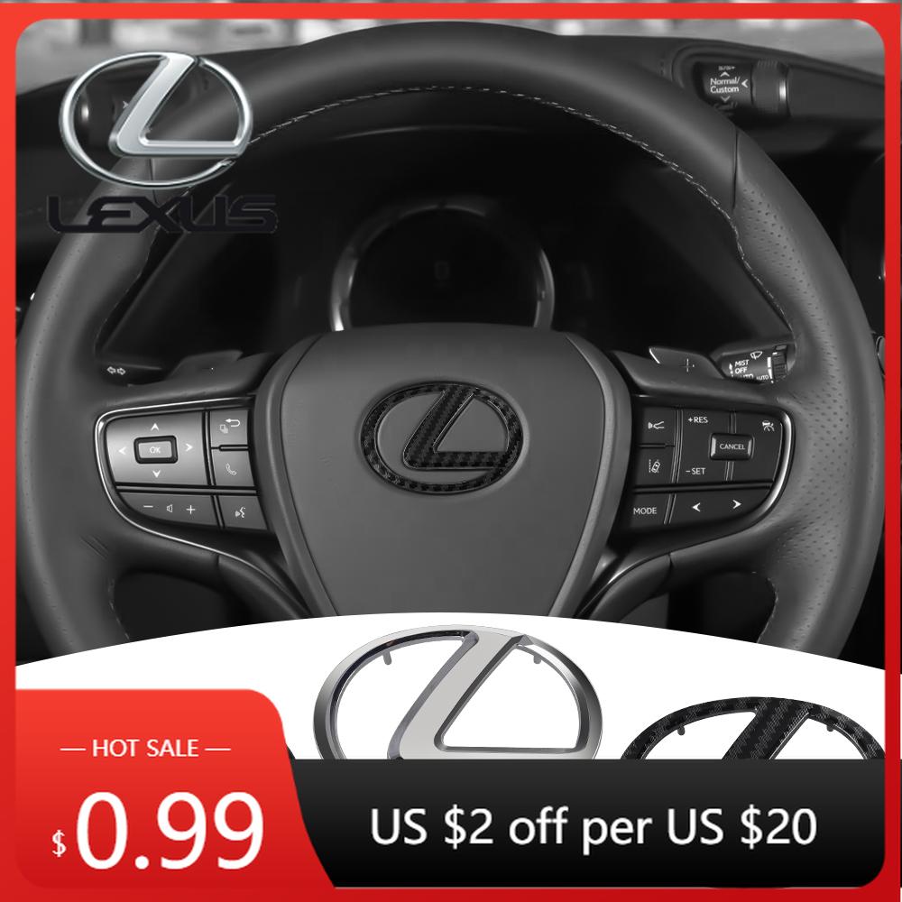 Interior Stickers Car Steering Wheel Center Logo Emblem For Lexus ES300 RX330 RX300 GS300 IS250 IS200 CT200h IS300 NX RX LX GX G EC4