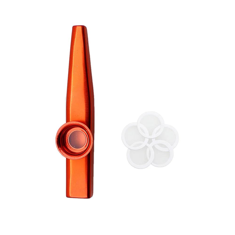 

Kazoo Golden Aluminum oy with Membrane Flute Diaphragm Mouth Kazoos Musical Instruments