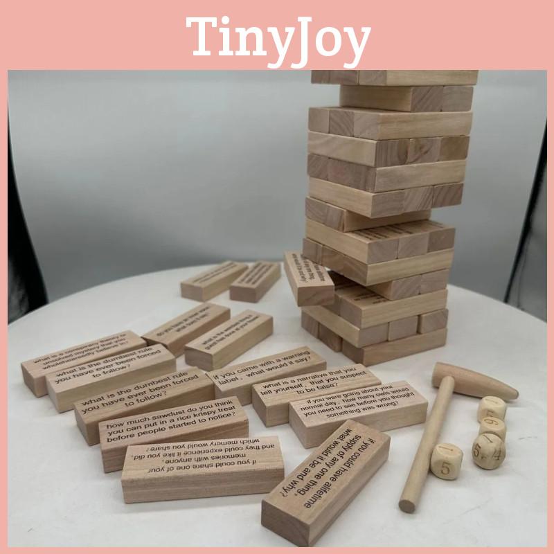 Icebreaker Wooden Stacking Toy Interactive Mind Game For Adults Couples' Bonding Activity