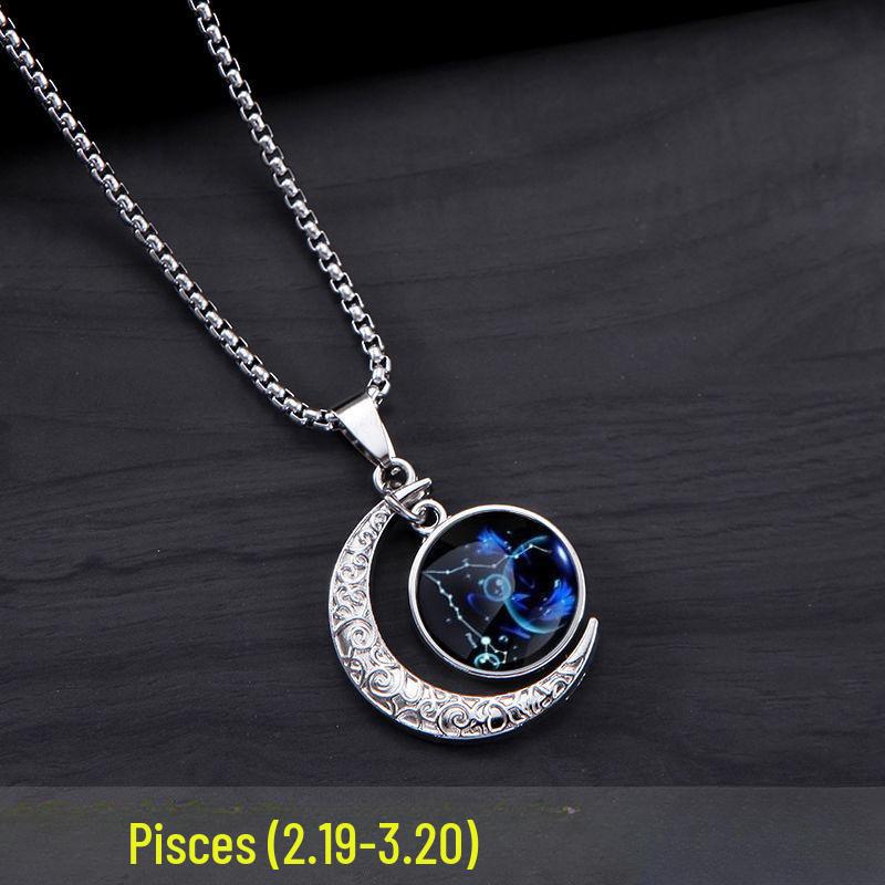 

Кулон-намисто Зодіак, що світиться в темряві - Ретро, Унісекс, Трендовий та Персоналізований.