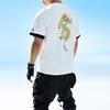 Anta SS22 Golden Dragon Print Sports T-Shirt Unisex Tops White 962228189-1