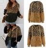Stylish Women Bear Hooded Jackets With Cozy Fleece And Trendy Leopard Print Design