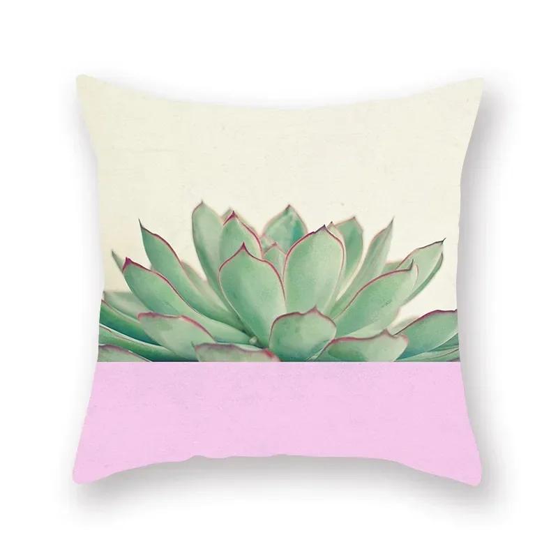 Flower Cushion Cover Pineapple Floral Pillow case Decorative for Sofa Car Seat Living Room Home Decor Soft Summer Covers 45x45cm