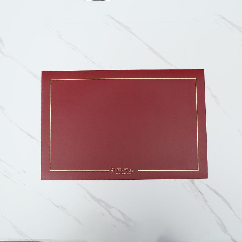 Rectangular Leather Placemats Table Mat Oil-Water-Proof And Heat-Insulating Household Table Coasters Kitchen Device Sets