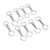 10 PCS EDC Quick Release Keychain Double Ring Keychain Outdoor Pull Apart Key Ring